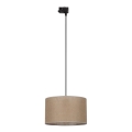 Luster na lanku do 3-fázového lištového systému TRACER 1xE27/15W/230V pr. 38 cm čierna/hnedá