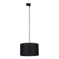 Luster na lanku do 3-fázového lištového systému TRACER 1xE27/15W/230V pr. 38 cm čierna