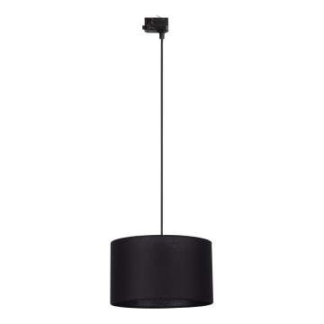 Luster na lanku do 3-fázového lištového systému TRACER 1xE27/15W/230V pr. 38 cm čierna