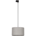 Luster na lanku do 3-fázového lištového systému TRACER 1xE27/15W/230V pr. 38 cm čierna/šedá