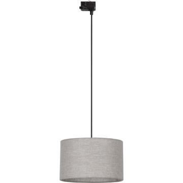Luster na lanku do 3-fázového lištového systému TRACER 1xE27/15W/230V pr. 38 cm čierna/šedá