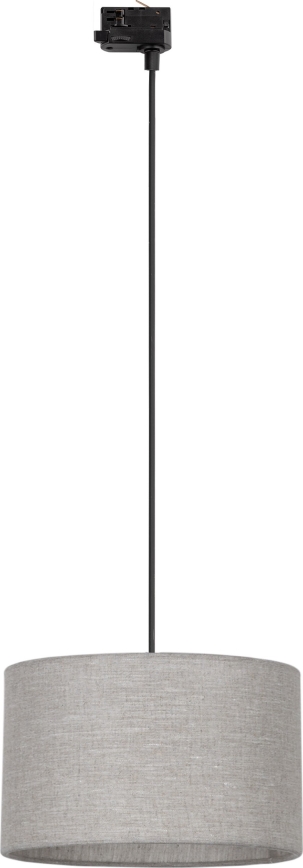 Luster na lanku do 3-fázového lištového systému TRACER 1xE27/15W/230V pr. 38 cm čierna/šedá