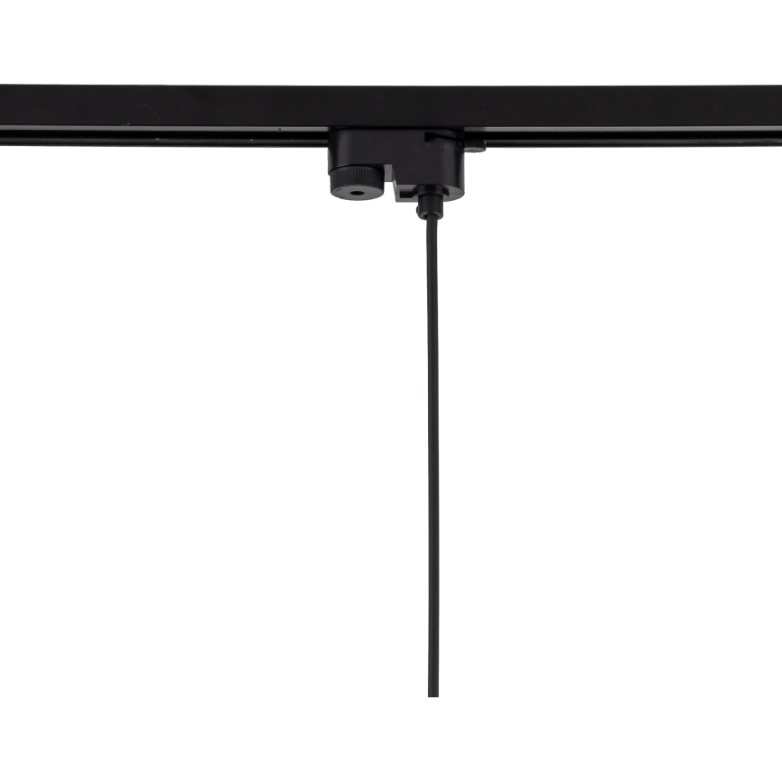 Luster na lanku do 1-fázového lištového systému TRACER 1xE27/15W/230V pr. 20 cm čierna/hnedá