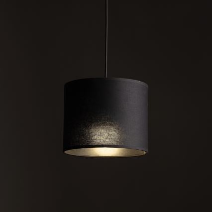 Luster na lanku do 1-fázového lištového systému TRACER 1xE27/15W/230V pr. 20 cm čierna