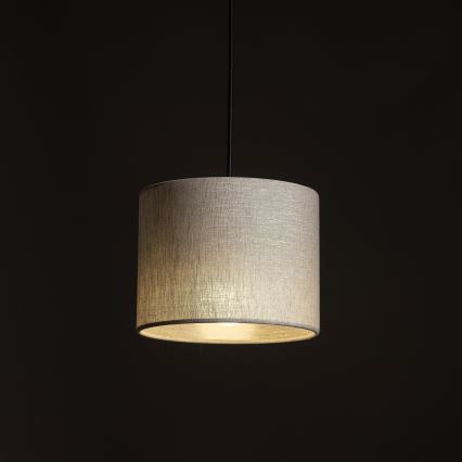 Luster na lanku do 1-fázového lištového systému TRACER 1xE27/15W/230V pr. 20 cm čierna/šedá