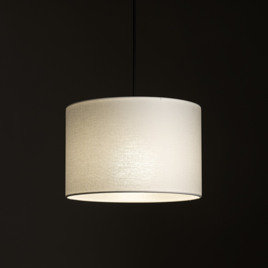 Luster na lanku do 1-fázového lištového systému TRACER 1xE27/15W/230V pr. 30 cm čierna/biela