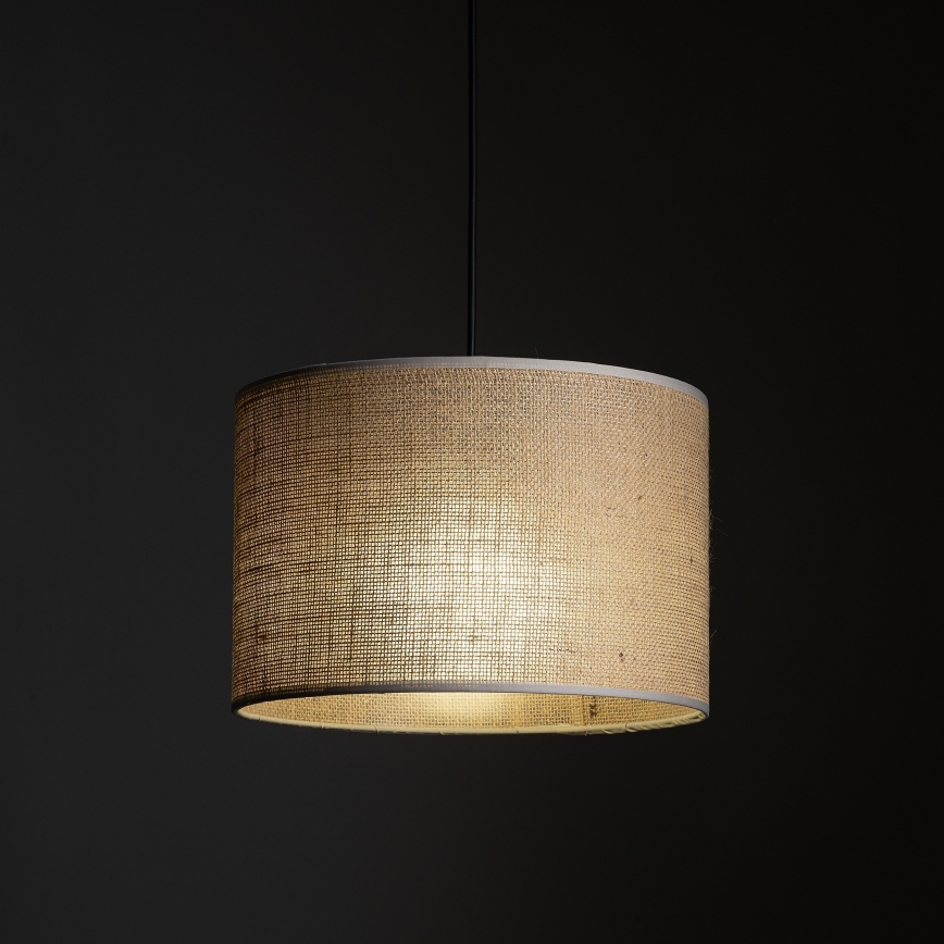 Luster na lanku do 1-fázového lištového systému TRACER 1xE27/15W/230V pr. 30 cm čierna/hnedá
