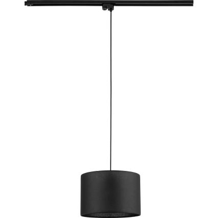Luster na lanku do 1-fázového lištového systému TRACER 1xE27/15W/230V pr. 30 cm čierna