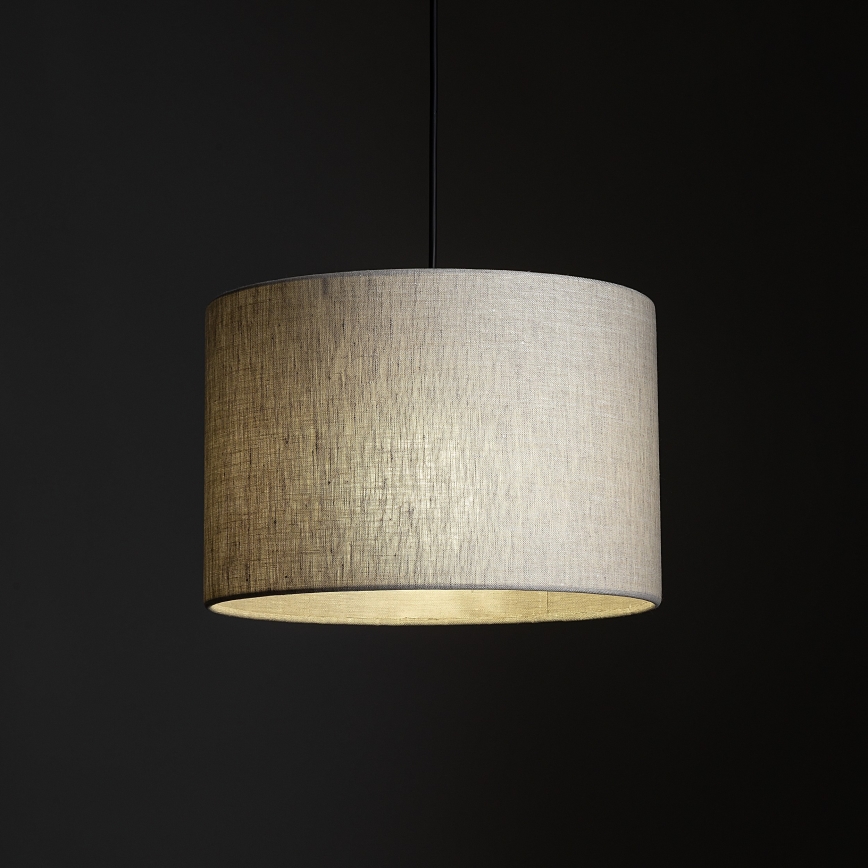 Luster na lanku do 1-fázového lištového systému TRACER 1xE27/15W/230V pr. 30 cm čierna/šedá