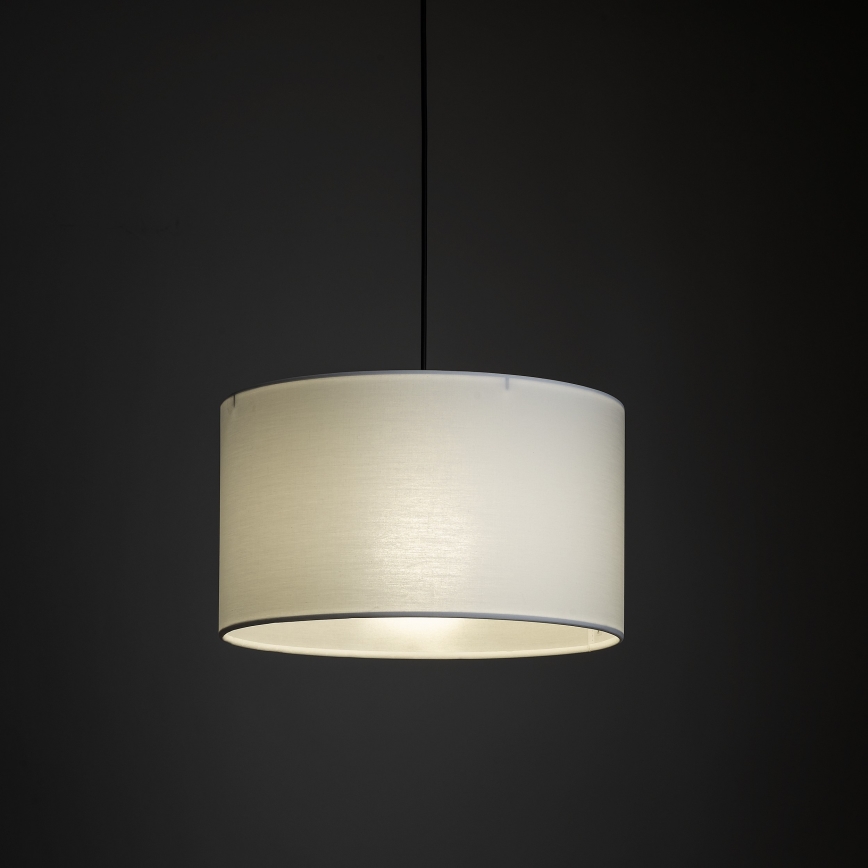 Luster na lanku do 1-fázového lištového systému TRACER 1xE27/15W/230V pr. 38 cm čierna/biela