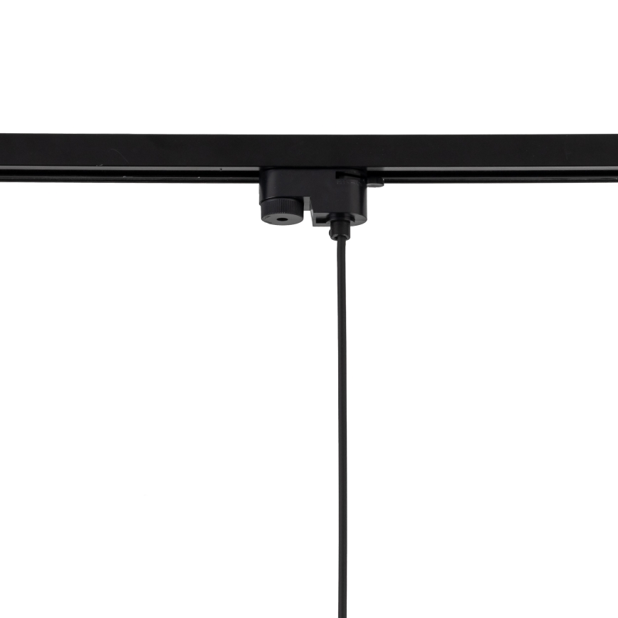 Luster na lanku do 1-fázového lištového systému TRACER 1xE27/15W/230V pr. 38 cm čierna/hnedá