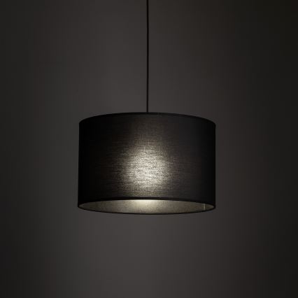Luster na lanku do 1-fázového lištového systému TRACER 1xE27/15W/230V pr. 38 cm čierna