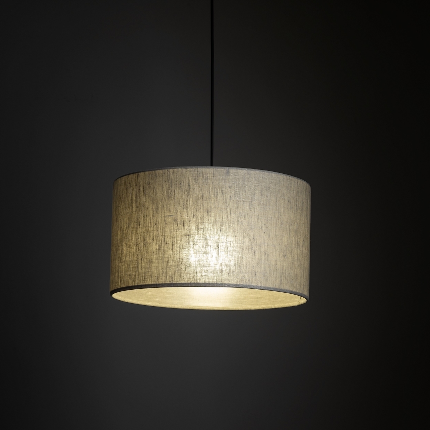 Luster na lanku do 1-fázového lištového systému TRACER 1xE27/15W/230V pr. 38 cm čierna/šedá