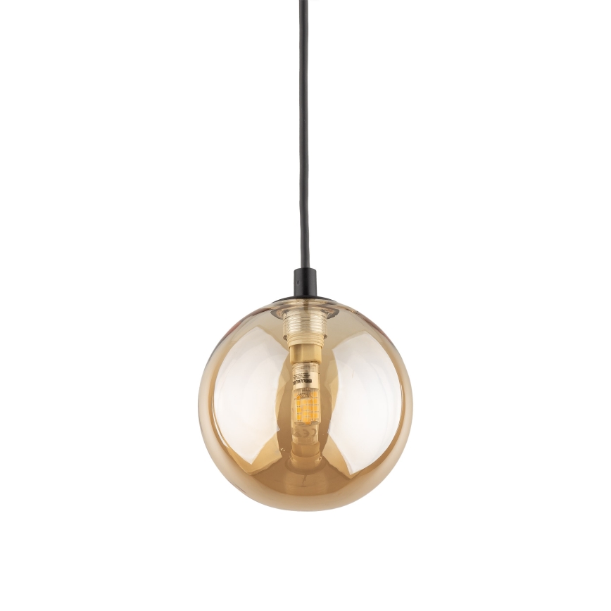 Luster na lanku do 1-fázového lištového systému TRACER 1xG9/8W/230V čierna/dymová hnedá