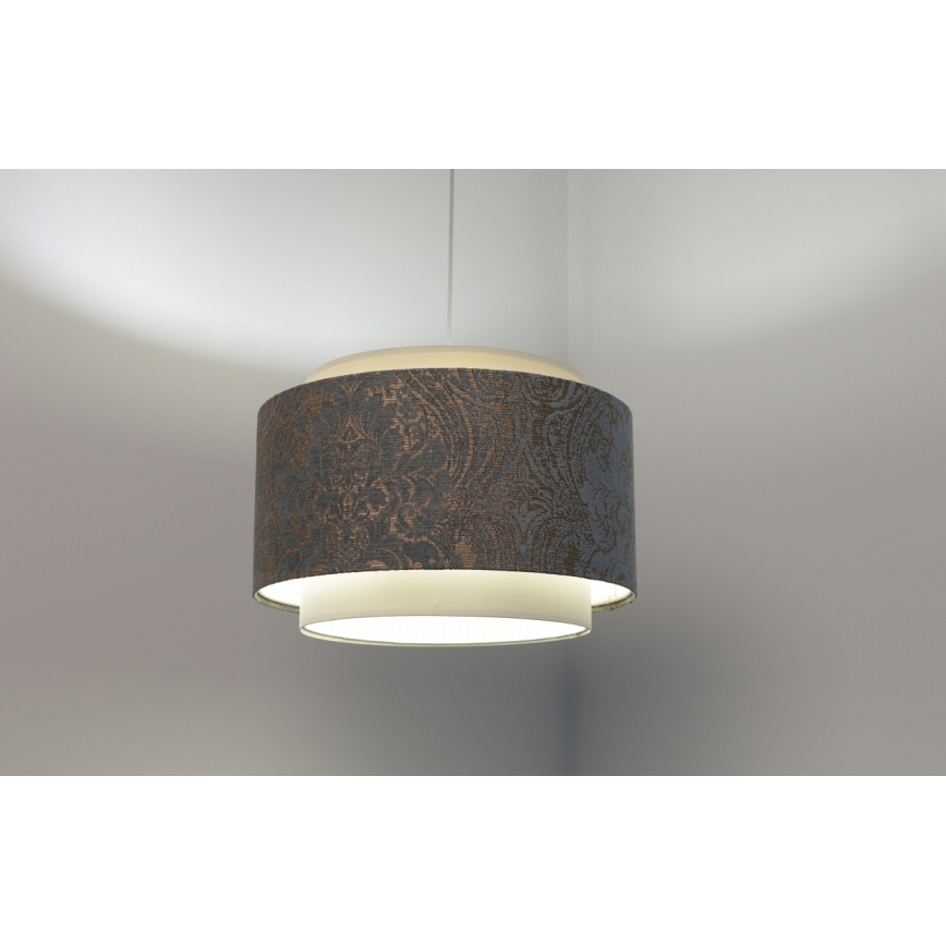 Luster na lanku DOBLO 1xE27/60W/230V modrá/biela