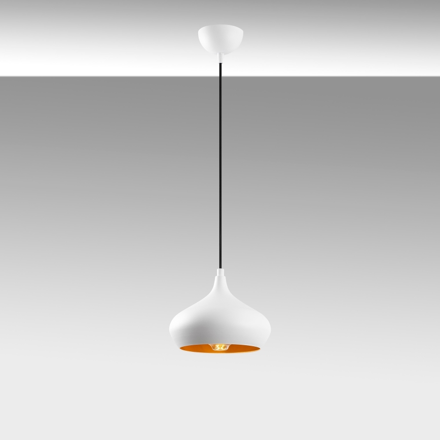 Luster na lanku DODO 1xE27/40W/230V biela