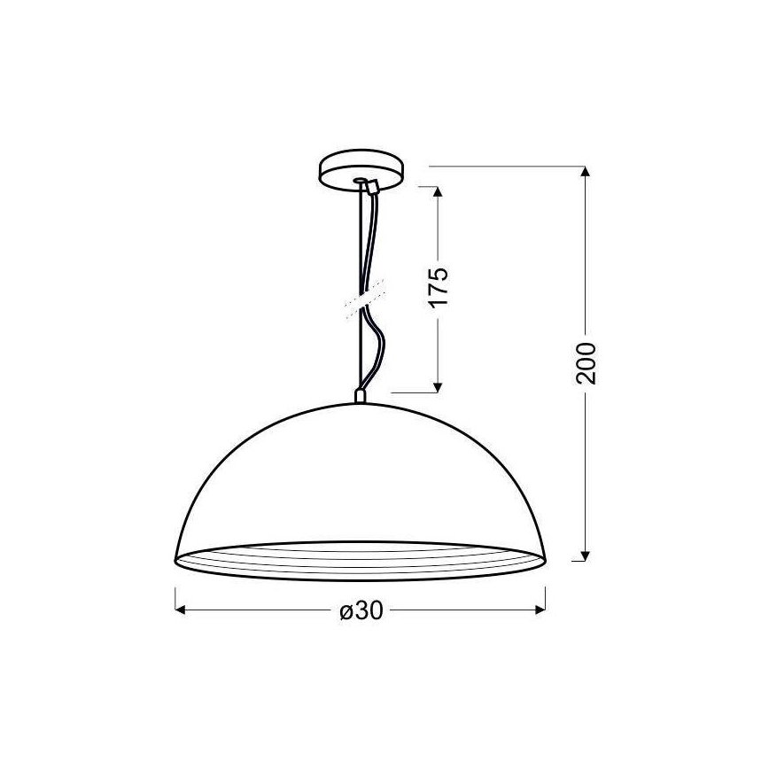 Luster na lanku DORADA 1xE27/60W/230V