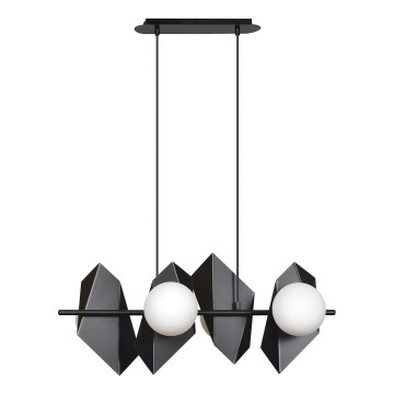 Luster na lanku DRIFTON 4xE14/10W/230V čierna