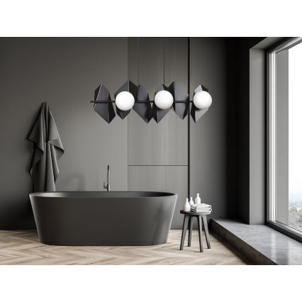 Luster na lanku DRIFTON 6xE14/10W/230V čierna