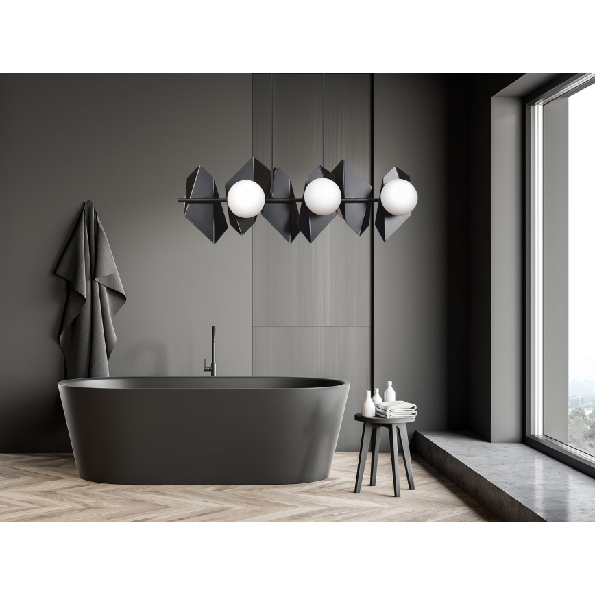 Luster na lanku DRIFTON 6xE14/10W/230V čierna