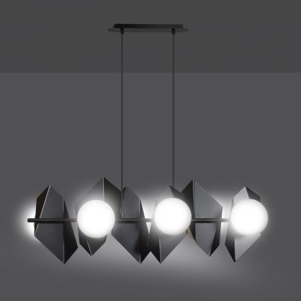 Luster na lanku DRIFTON 6xE14/10W/230V čierna