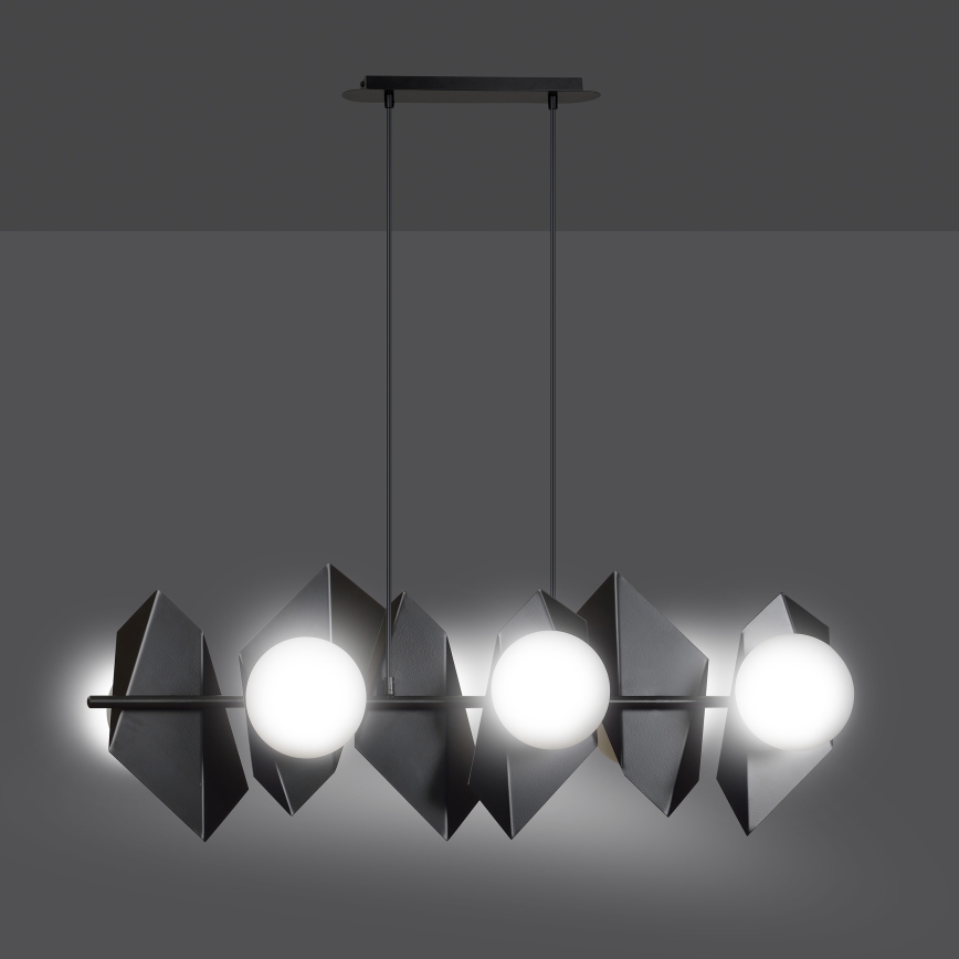 Luster na lanku DRIFTON 6xE14/10W/230V čierna