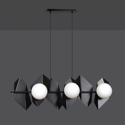 Luster na lanku DRIFTON 6xE14/10W/230V čierna