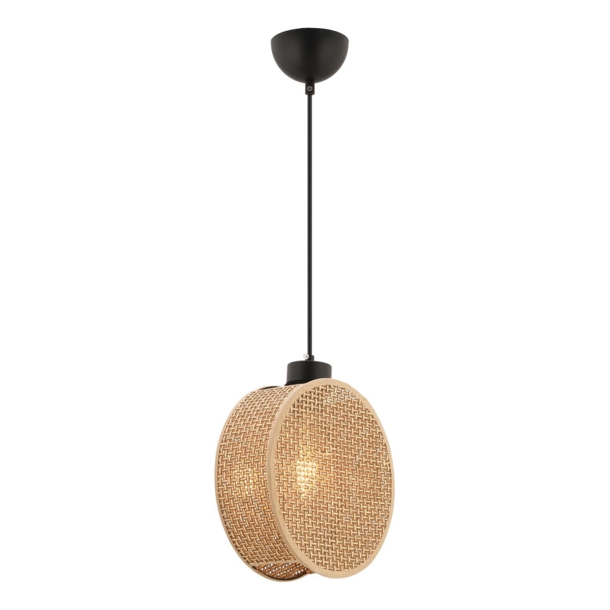 Luster na lanku DRUM 1xE27/60W/230V hnedý