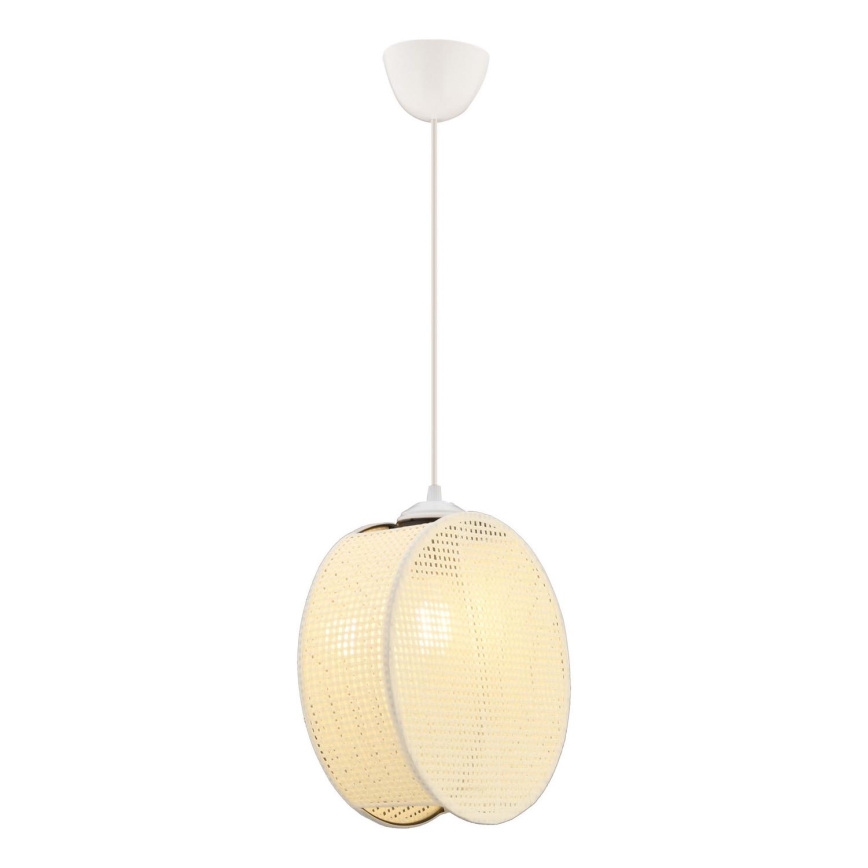 Luster na lanku DRUM 1xE27/60W/230V krémový