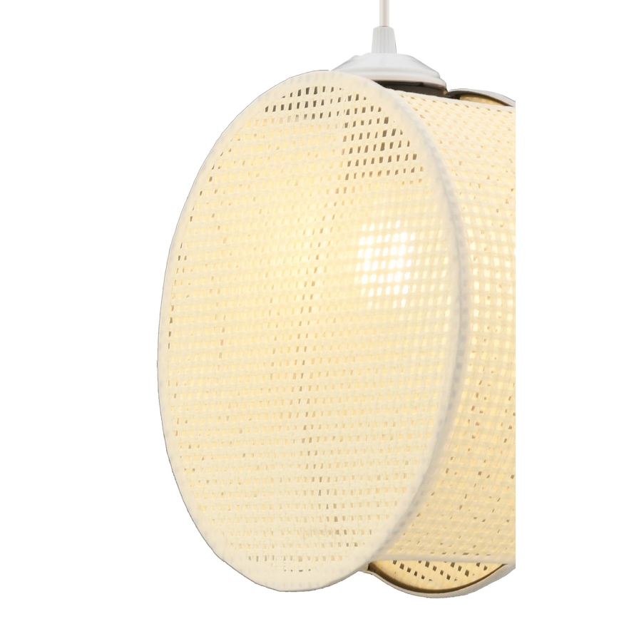 Luster na lanku DRUM 1xE27/60W/230V krémový