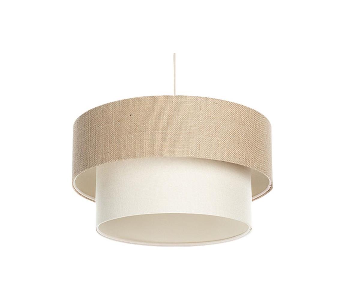Luster na lanku DUO 1xE27/60W/230V priemer 40 cm béžová/krémová 061-090-40