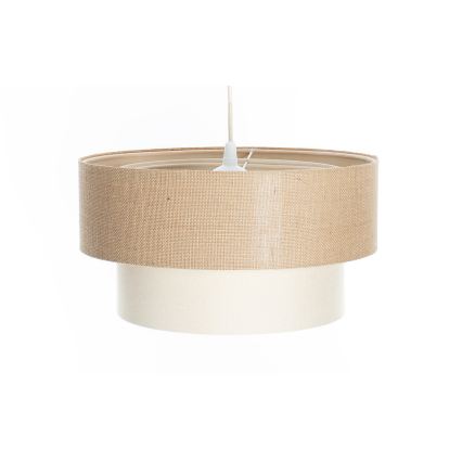 Luster na lanku DUO 1xE27/60W/230V priemer 40 cm béžová/krémová