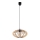Luster na lanku EARTH 1xE27/60W/230V čierna/béžová