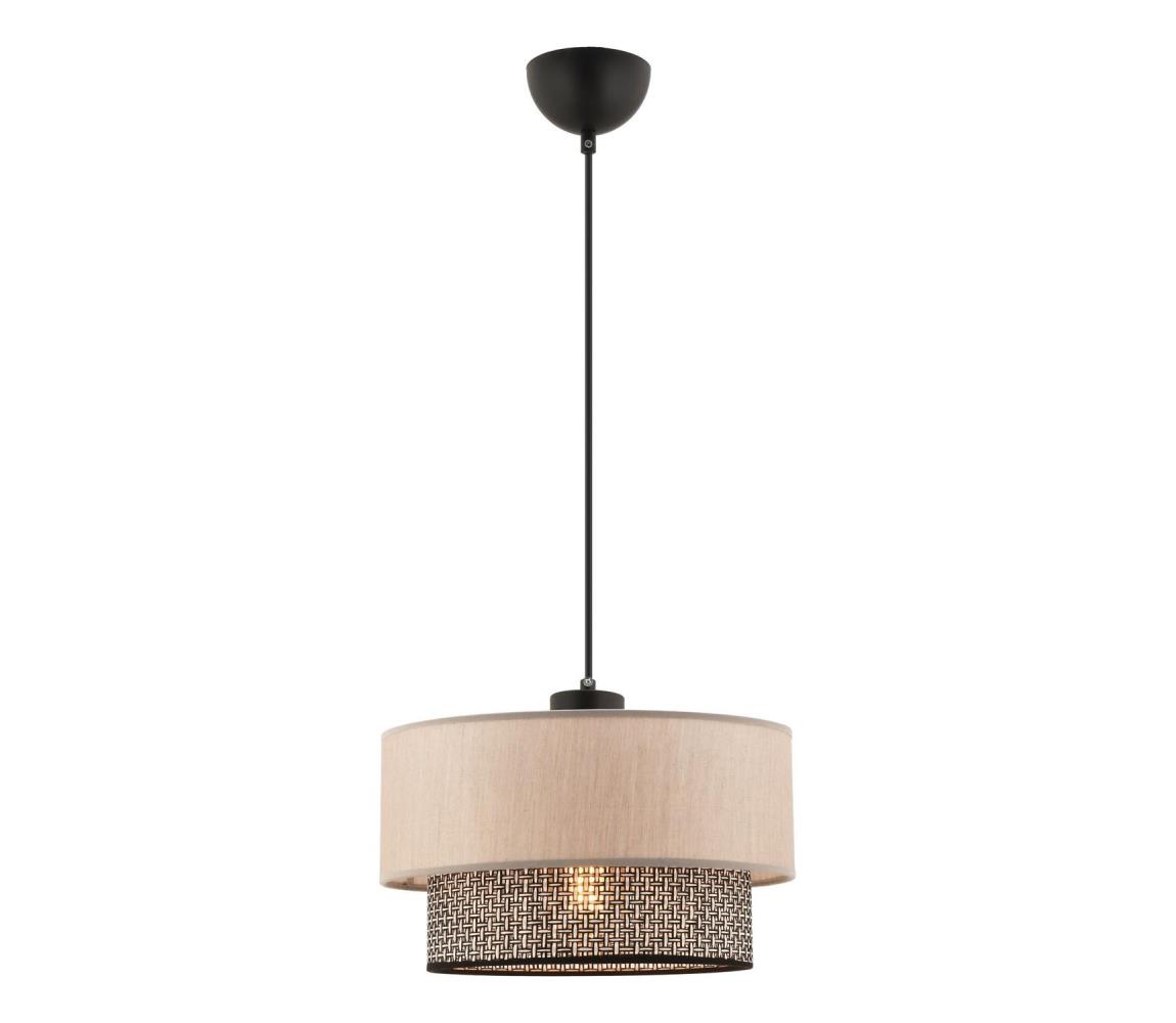 Luster na lanku ECHO 1xE27/60W/230V béžová/šedá 390FLH2507