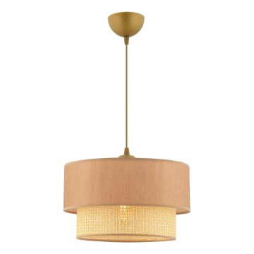 Luster na lanku ECHO 1xE27/60W/230V béžový