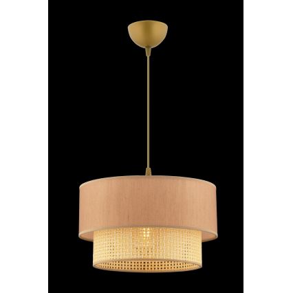 Luster na lanku ECHO 1xE27/60W/230V béžový