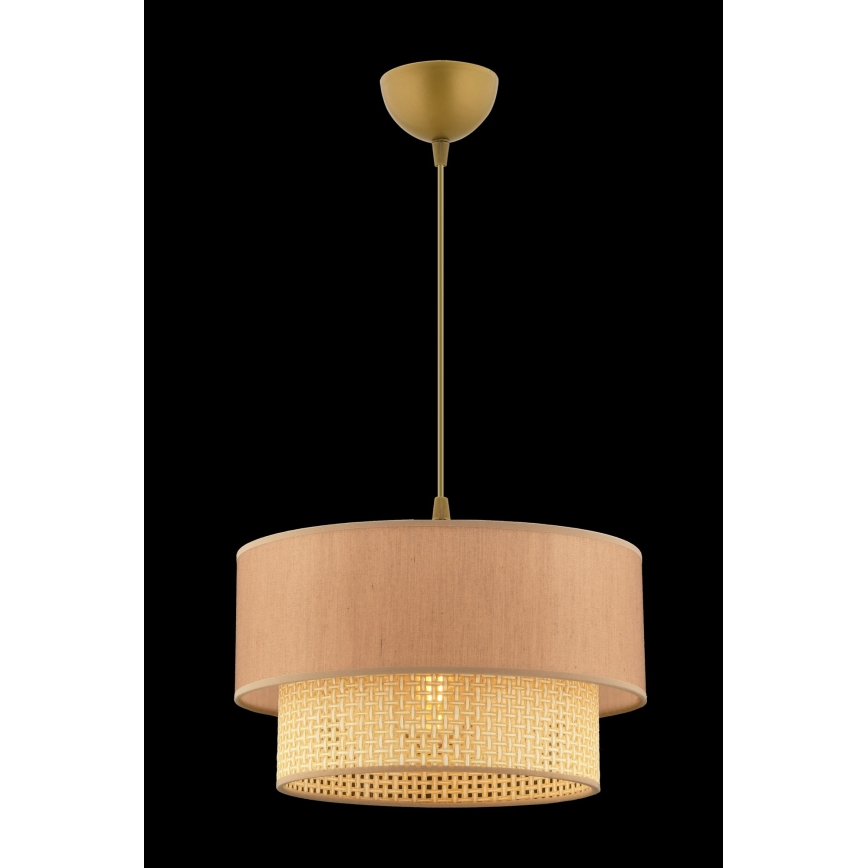 Luster na lanku ECHO 1xE27/60W/230V béžový