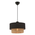 Luster na lanku ECHO 1xE27/60W/230V čierna/hnedá