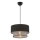 Luster na lanku ECHO 1xE27/60W/230V čierna/šedá
