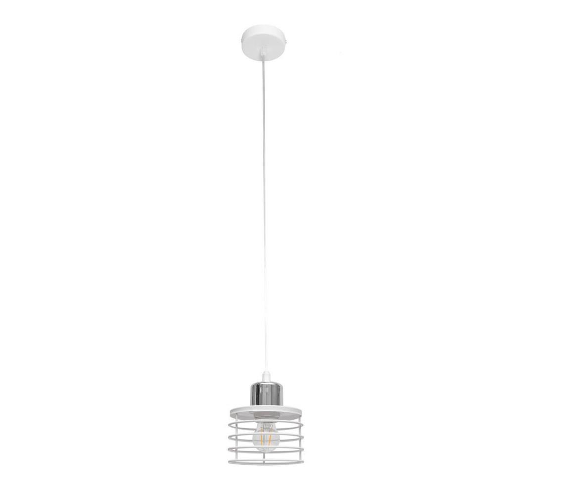  Luster na lanku EDISON 1xE27/15W/230V W-KM 1366/1 WT+CH
