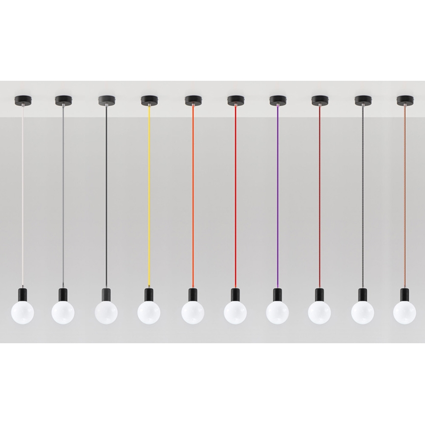 Luster na Lanku EDISON 1xE27/60W/230V oranžová