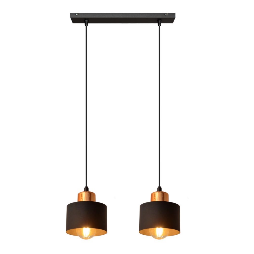 Luster na lanku EDISON 2xE27/15W/230V