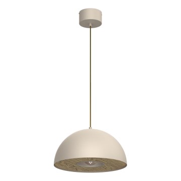 Luster na lanku ELGUND 1xE27/15W/230V pr. 35 cm béžová