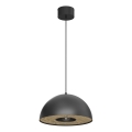 Luster na lanku ELGUND 1xE27/15W/230V pr. 35 cm čierna