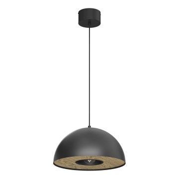 Luster na lanku ELGUND 1xE27/15W/230V pr. 35 cm čierna