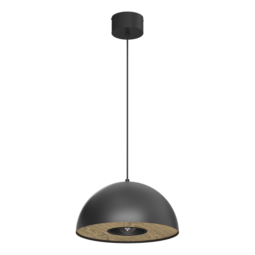 Luster na lanku ELGUND 1xE27/15W/230V pr. 35 cm čierna