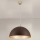 Luster na lanku ELIANO 1xE27/60W/230V pr. 50 cm hnedá/zlatá