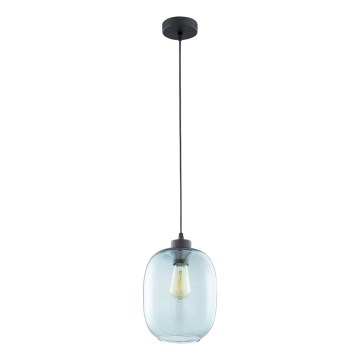 Luster na lanku ELIO 1xE27/15W/230V modrá
