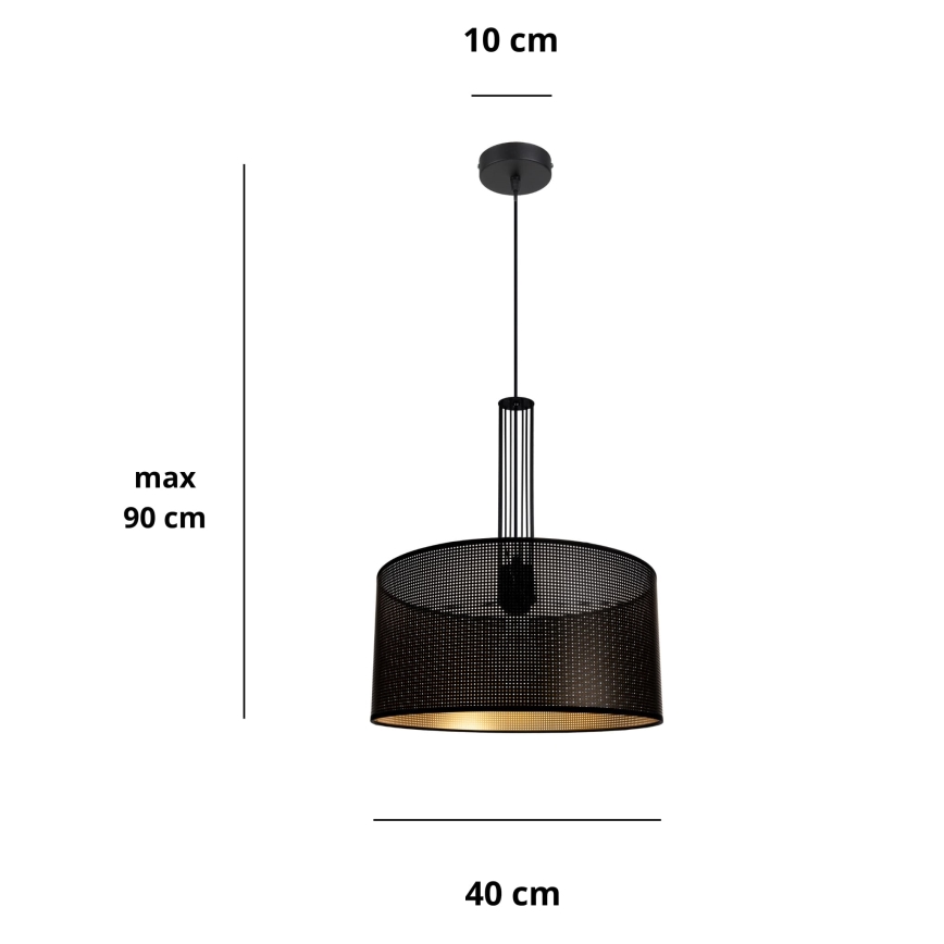 Luster na lanku ELIS 1xE27/60W/230V pr. 40 cm