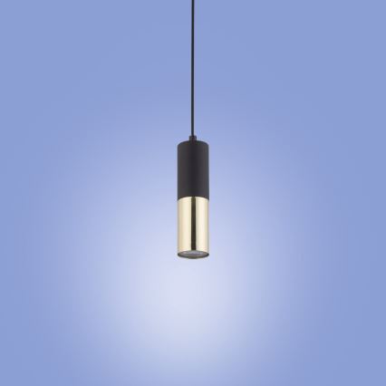 Luster na lanku ELIT 1xGU10/10W/230V čierna